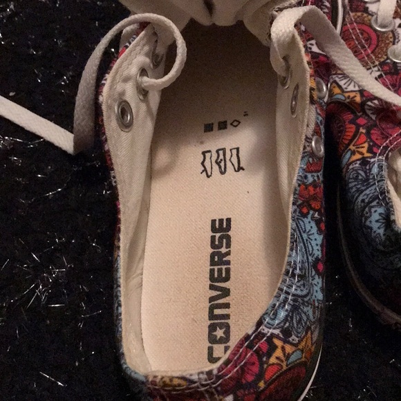 Multi color Aztec print converse all star shoes - Picture 5 of 5